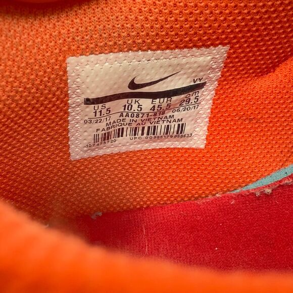 Nike SB Air Force 2 Low Supreme Orange Men’s Sz 11.5 main image 4